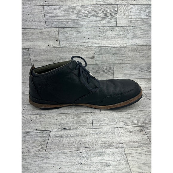 Olukai Kamuela Mens Black‎ Leather Chukka Boots Size 11 10131-4033 main image 7